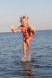 jumping in the water child
