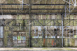 Derelict interior of dilapidated warehouse