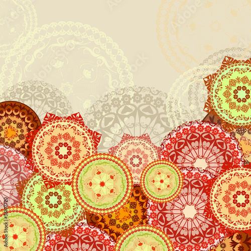 Vector: mandala background mandala background