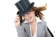 junge Frau mit Hut