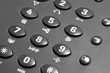 dark phone keypad