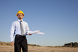 Engineer at the construction site
