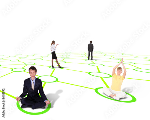 Illustration: Symbol of social network Symbol of social network
