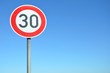 Verkehrsschild ''30''