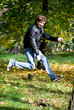 young man in autumn