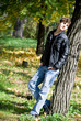 young man in autumn