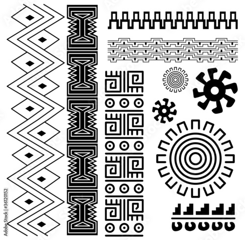 Vector: Ancient american pattern Ancient american pattern