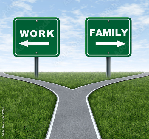 Illustration: Work or family Work or family