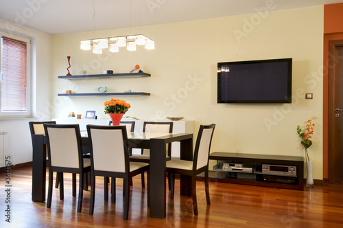 Photo: Modern dining room apartment Modern dining room apartment