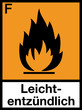 Gefahrstoffzeichen Leichtentzündliche Stoffe Schild