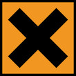 Gefahrstoffzeichen Reizende Gesundheitsschädliche Stoffe Symbol