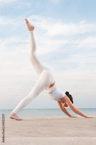 Photo: Yoga at sea Yoga at sea
