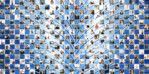 Photo: Great business collage made of 225 different images Great business collage made of 225 different images