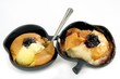 baked apples with cherry jam