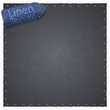 Vector: Linen texture with jeans label. Linen texture with jeans label.