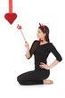 Pretty devil at valentine's day