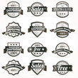 Premium high Quality sales free Labels with retro design Premium high Quality sales free Labels with retro design