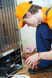 repair work on fridge appliance