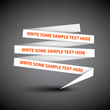 Vector speech bubble made from paper