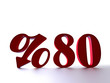 80 percent