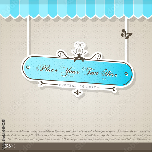 Vektor: Vintage vector background with place for your text. Vintage vector background with place for your text.