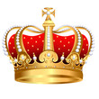 tsarist gold corona with pearl and pattern