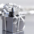silver christmas gift