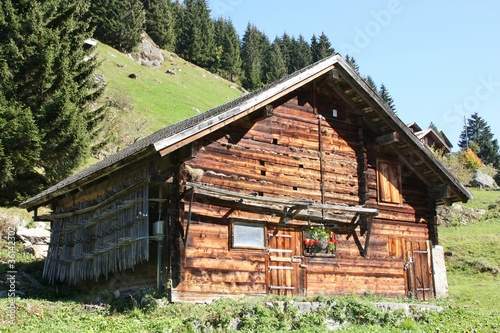 Photo: Swiss farmer's house in the Alps Swiss farmer's house in the Alps