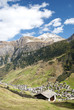 vals village in switzerland alps