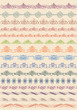 vintage border, vector set