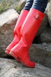 Rote Gummistiefel