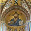 The Christ Pantokrator. Cathedral-Basilica of Cefalu, is a Roman