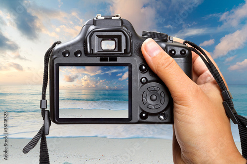 Photo: Shooting sunrise at Caribbean Sea on DSLR camera Shooting sunrise at Caribbean Sea on DSLR camera