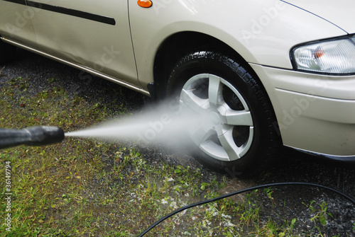 Photo: car wash with pressure outdoor car wash with pressure outdoor