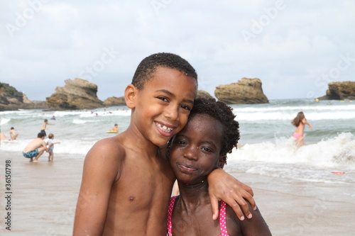 Photo: sur la plage de Biarritz sur la plage de Biarritz
