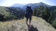 The traveler, mountains