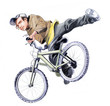 teen on bike