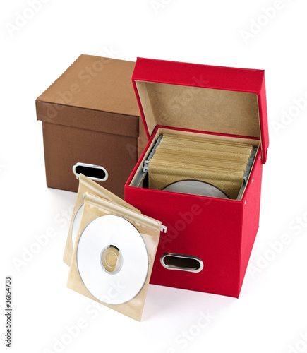 Photo: Media storage boxes Media storage boxes