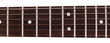 Image of guitar fingerboard isolated on white