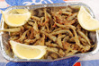 A basket of tasty fried fish A basket of tasty fried fish