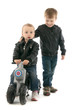 Photo: Brothers and sisters with motorcycle Brothers and sisters with motorcycle