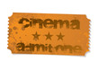 Admit one cinema ticket