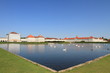 Nymphenburg palace and lake in Munich, Germany
