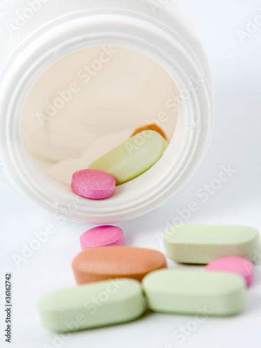 Photo: Some medical colorful pills Some medical colorful pills