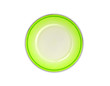 Green plate on white background Green plate on white background