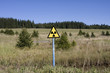 Symbol radiation auf Gras