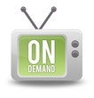 Cartoon-style TV Icon with "On Demand" wording on screen