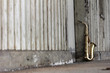 old grungy saxophone