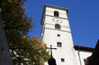 campanile, orologio e croce