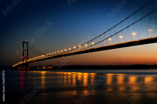 Photo: bridge at night bridge at night